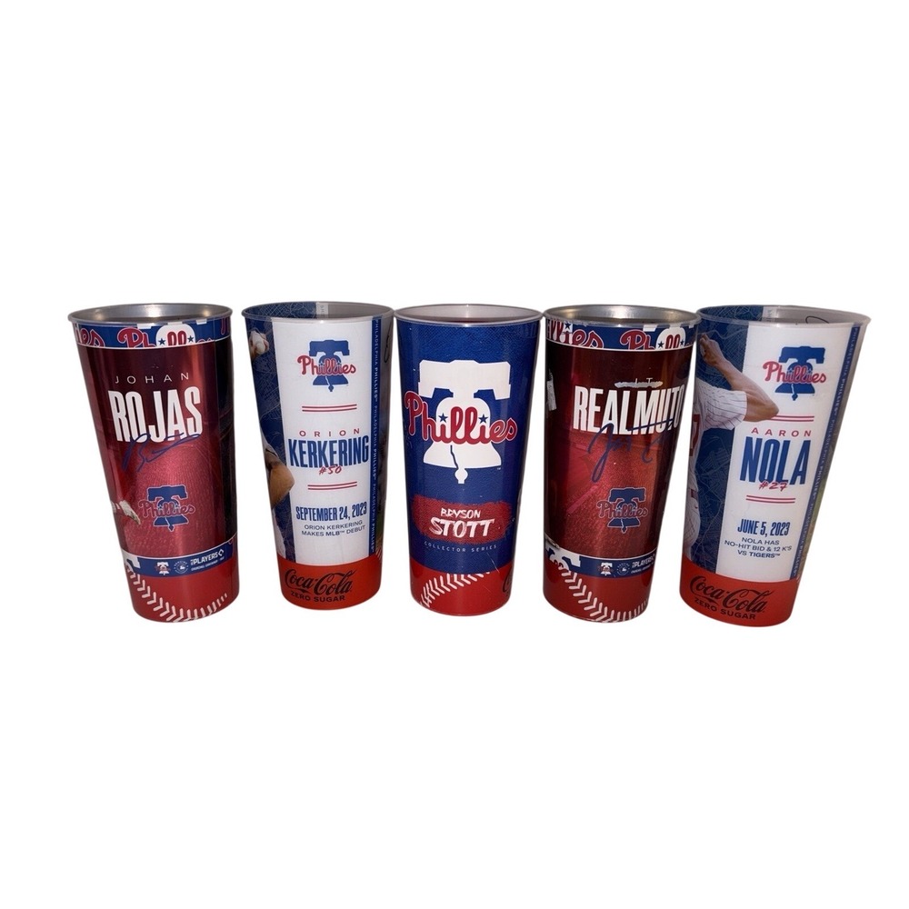 Realmuto, Nola, Kerkering, Rojas, Stott 44oz Cups 2022-23 PHILADELPHIA PHILLIES